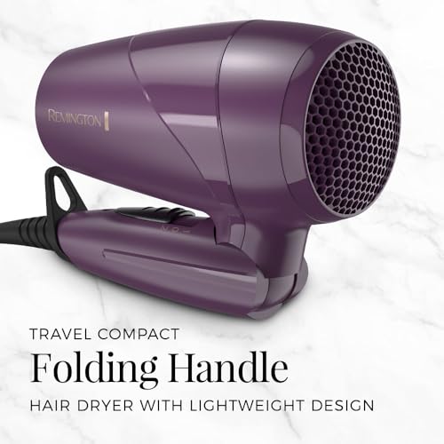 Remington Travel Hair Dryer 1875W with Folding Handle & Dual Voltage