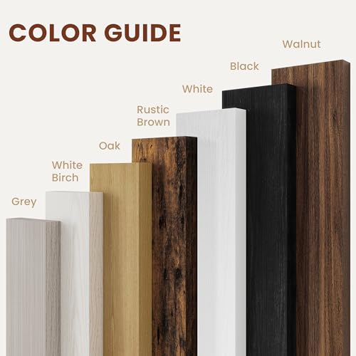 Vivelove Rustic Brown 36 Inch Floating Shelves Set of 2 - Deep 12" Wall Storage