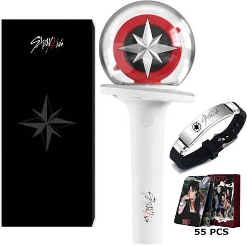 Straykids Lightstick Ver2 with Bluetooth, Cheering Lights, Merch Bracelets & Photocards