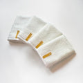 White Organic Cotton Washcloths Set of 4 - Quick-Dry Face Towels, Eco-Friendly Japanese Made