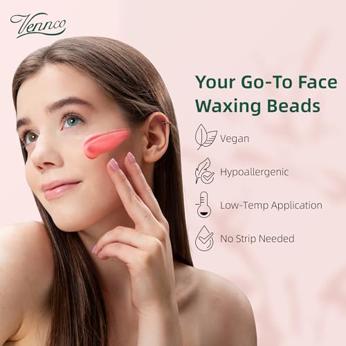 Hard Wax Beads 2-Pack, 1lb Aloe Hard Wax Beads for Coarse Hair Full Body + 1lb Cherry Blossom Hard Wax Beads for Sensitive Skin, Perfect for Facial, Eyebrows, Arms, and Brazilian