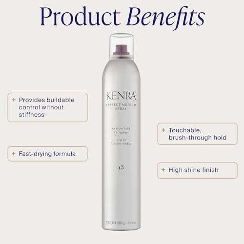 Kenra 50% VOC Travel Hair Styling Kit - Blow-Dry Spray & Medium Hold Hairspray