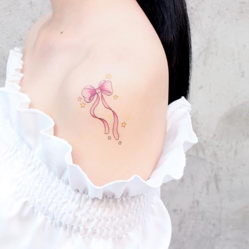 6 Sheets Tiny Small Temporary Tattoos For Women Men Finger Hands Neck Wrist Face, Cute Long Lasting Cartoon Fake Tattoo Stickers For Kids Boys Girls Rabbit Owl Snake Lion Eagle Whale