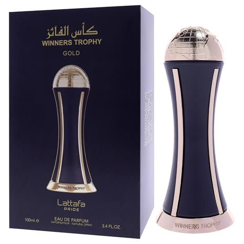 Unisex Eau de Parfum Spray - Winners Trophy Gold, Spicy Floral Fragrance 3.4oz