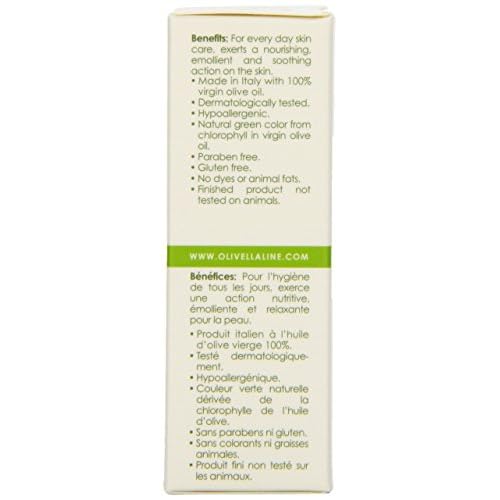 Olivella Face and Body Soap, Scented All-Natural 100% Virgin Olive Oil from Italy, 5.29-Ounce Bars (Pack of 12)