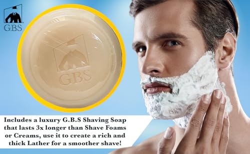Men's Shaving Soap Pack 4 Scents - Shea Butter & Glycerin, Rich Lather, 3 Oz Each - All Scents
