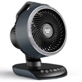 Portable Rechargeable Fan with Remote - Black, 30000mAh, Oscillating & Turbo Blades