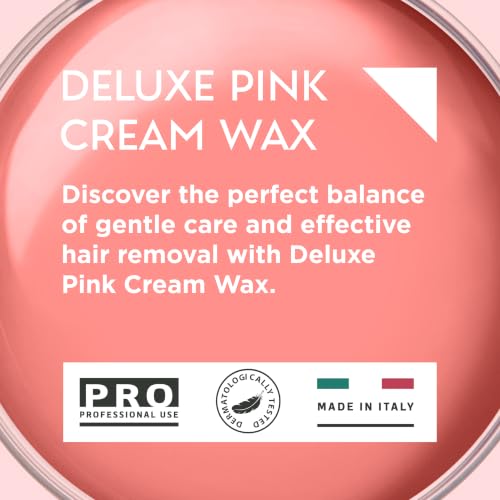 Naturaverde Pro Deluxe Pink Cream Soft Wax for Sensitive Skin – Facial & Body Hair Removal 14 oz