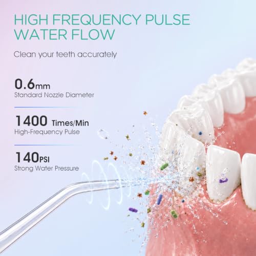 Portable Green Travel Water Flosser Mini WF510 with 3 Modes & Long Battery Life