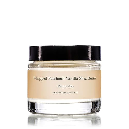 Organic Shea Body Butter for Dry Skin - Patchouli Vanilla Moisturizer, Face & Body