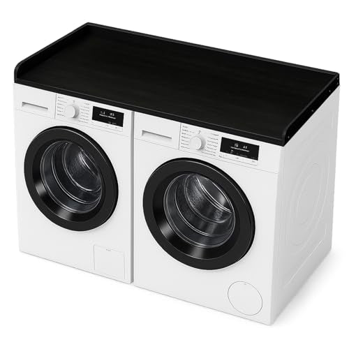 Washer Dryer Topper - 54x27.5 Inch Laundry Surface for Organization, Black (Variation of THIS listing)