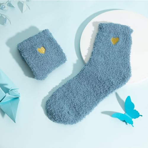 Blue Gift Basket for Women - Self Care Set with Blanket, Candle, Tumbler & More