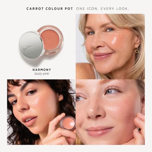 Ere Perez Carrot Color Pot - Harmony Dusty Pink 5.5g All-in-One Cheek & Lip Balm