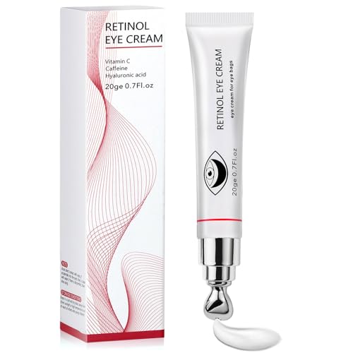 Instant Reduction of Eye Bags-Retinol Eye Cream Dark circles,Relieves Dark Circles And Puffiness, Youth Eye Cream: Smooth Wrinkles,Hydrating, Tightens The Delicate Skin Under The Eyes 0.7 OZ -AU