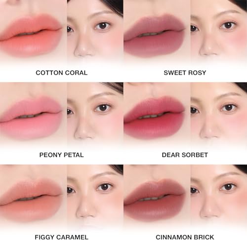 Dear Sorbet Blurring Lip & Cheek Stain - Lightweight Velvet Matte Multi-Use Tint