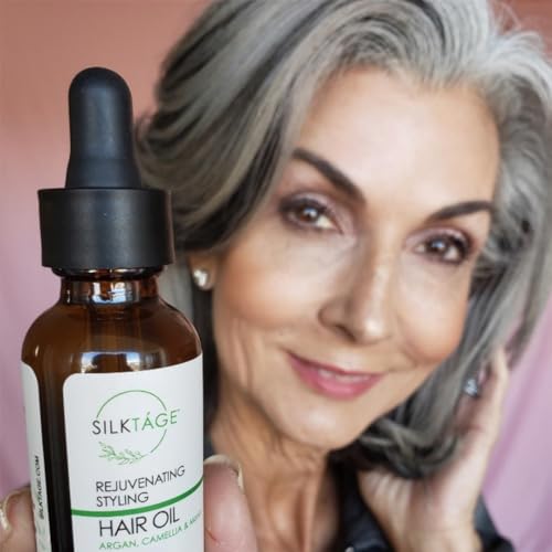 Rejuvenating Hair Oil with Organic Camellia & Argan Oil - Nourish & Smooth Dry Damaged Hair 1 Fl Oz