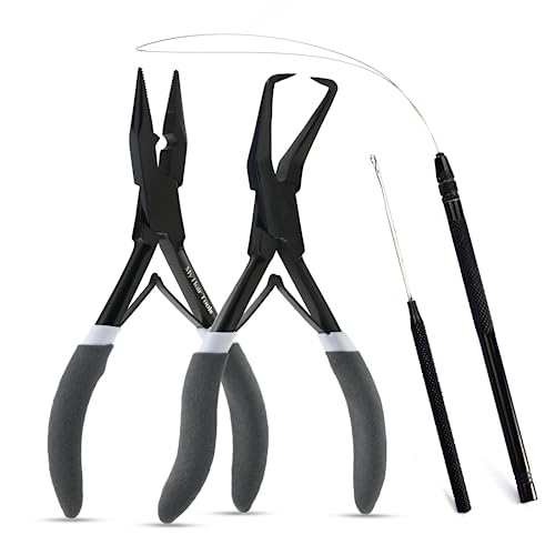 My Hair Tools Black Micro Link Hair Extension Kit with Pliers & Bead Remover