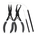 My Hair Tools Black Micro Link Hair Extension Kit with Pliers & Bead Remover