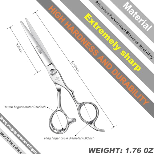 5.8 Inch Professional Hairdressing Scissors for Hair Cutting - Stainless Steel Shears