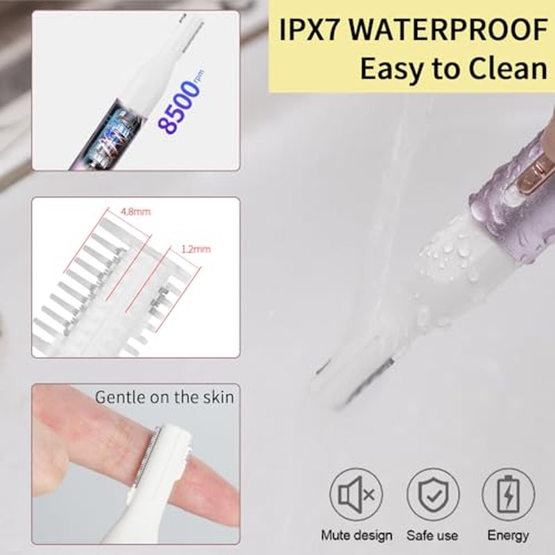 2026 Rechargeable Nose and Ear Hair Trimmer for Women Men ? Painless Facial and Eyebrow Hair Remover, Dual-Edge Blades, IPX7 Waterproof, Compact and Portable Electric Clipper