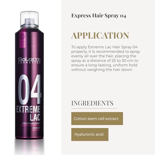 Professional Extra Strong Hair Spray with UV Sun Filter - Long-Lasting Hold & Anti-Humidity