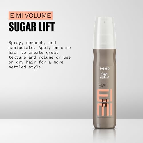 Wella Professionals EIMI Sugar Lift Spray | For Volume & Texture | Strong Hold Hair Styling Spray with Luminous Shine | Matte Finish | 5.07 Fl Oz