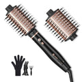 Slopehill Upgraded 2026 Ionic Hot Air Brush with 8 Modes & Dual Oval Brushes – Black Gold