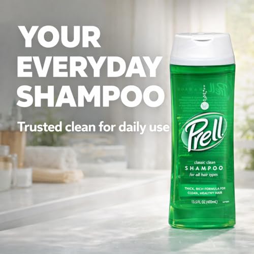 Prell Original Green Shampoo ? Classic Clean Deep Cleansing Shampoo for Men & Women | 13.5 oz | 5 Pack