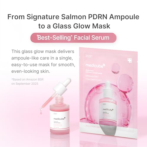 medicube PDRN Pink Peptide Ampoule Mask 10 Count (Pack of 2) – 2 x 10ea