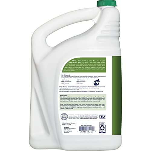 Bona Hard Surface Floor Cleaner Refill - 4 Gallons, Eco-Friendly, Residue-Free