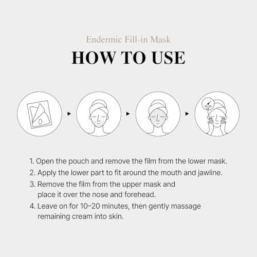 Endermic EGF Fill-in Cream Sheet Mask ? Intensive Hydrating Cream Mask Sheet with EGF & FGF for Firm Feel, Moisture Balance & Radiant Skin (14g x 5 sheets)