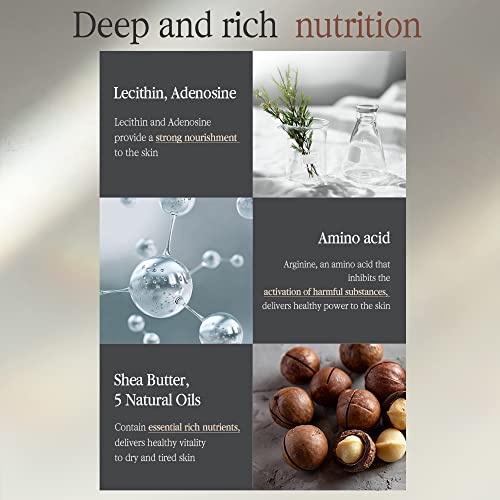Revitalizing Black Tea Face Mask Pack with Collagen & Shea Butter - Deep Moisturizing Korean Facial Sheet 25ml x 10