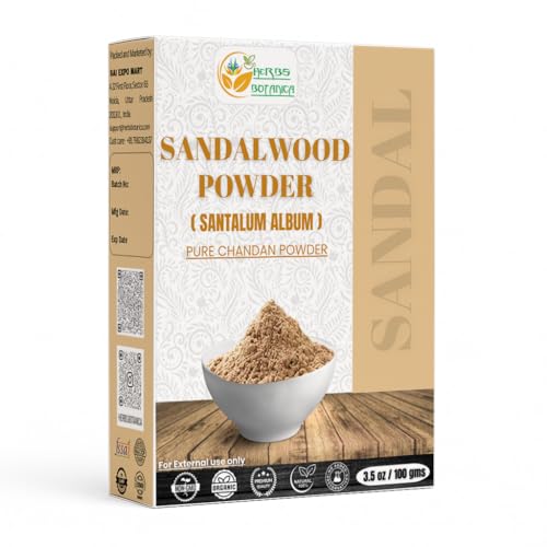 Natural Skin Care Powder Set with Sandalwood, Rose, Turmeric & Orange Peel