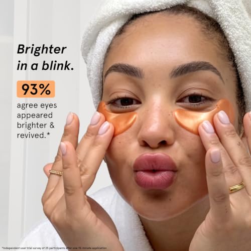 Brightening Eye Patches for Dark Circles - 48 Pairs - Vitamin C & Hyaluronic Acid