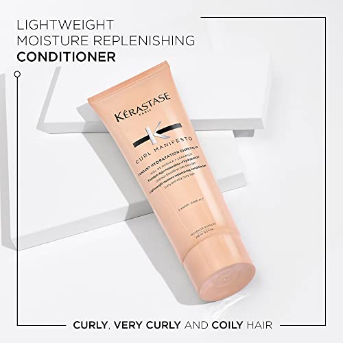 K?RASTASE Curl Manifesto Hydratation Essentielle Conditioner, Lightweight Conditioner, Detangles, Smooths & Prevents Frizz for All Wavy, Very Curly & Coily Hair, 8.5 Fl Oz