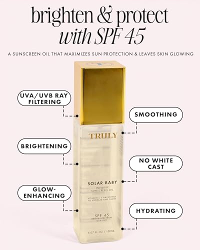 Truly Beauty Solar Baby SPF 45 Invisible Sunscreen Oil for Sensitive Skin