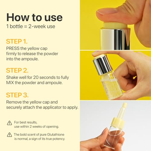 Numbuzin No.5 Glutathione TXA Dark Spot Ampoule 0.35 Fl Oz - Brightening Serum for Uneven Skin