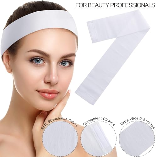 Disposable Spa Headbands 200 Pack White Stretch Non-Woven Hair Bands - Variation of THIS listing