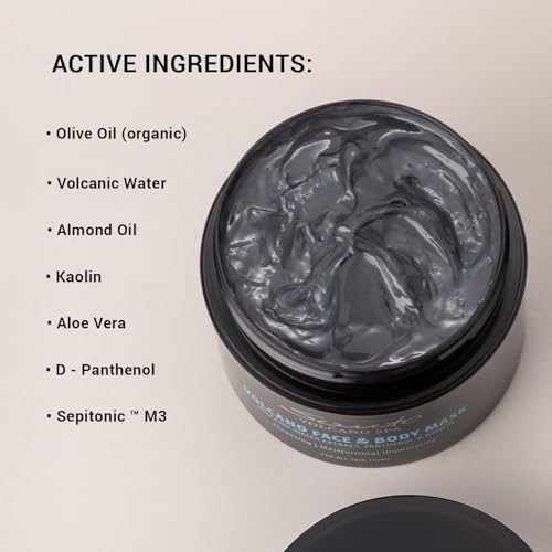 Volcano Clay Mask for Face & Body Detoxifies Pores 200ml