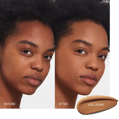 Shiseido Synchro Skin Self-Refreshing Foundation SPF 30 - Medium, Buildable Coverage + 24-Hour Wear - Waterproof & Transfer Resistant - Non-Comedogenic