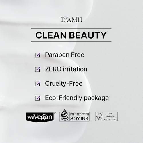 D'AMU Retinol Eye & Neck Cream ? Brightening & Firming Cream for Dark Circles, Wrinkles & Pigmentation with Vita 5X, Astaxanthin & Spicule ? Korean Skincare ? 1.6 oz