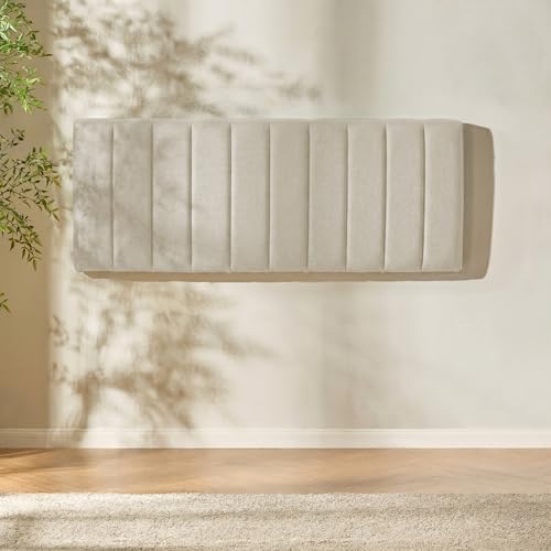 Nestl Linen King Headboard Wall Mount with 3D Soundproof Panels - Easy Assembly