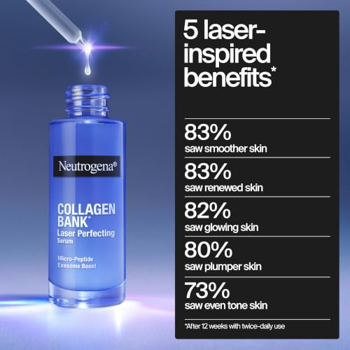Neutrogena Collagen Face Serum - Anti-Aging, Brightening & Firming, 1 Fl Oz