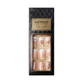 KISS imPRESS Couture Collection Press-On Manicure, Woo, with Jewelled Accents, Includes 30 Fake Nails, Prep Pad, Mini File, and Cuticle Stick