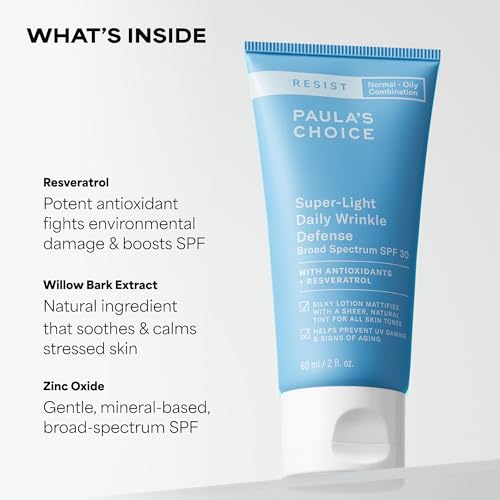 Paula's Choice RESIST SPF 30 Wrinkle Defense Mineral Sunscreen 2 Fl Oz
