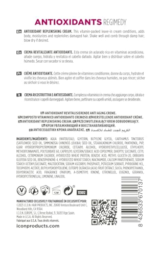 I.C.O.N. Antidote Leave-In Conditioner & Styling Cream 8.5 oz - Vegan Hair Care