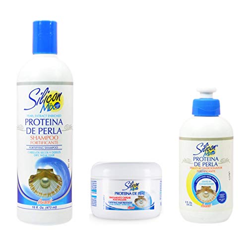 Silicon Mix Pearl Protein Shampoo & Leave-In Treatment Set - 16oz & 8oz