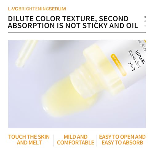 DEleventh Korean Brand Vitamin C Brightening Face Serum 37ml / with 3-O-Ethyl Ascorbic Acid, Niacinamide and ¥á-Arbutin, Reduce Dark Spots and Fine Lines, Enhance Elasticity, Hydrate, and Protect Skin