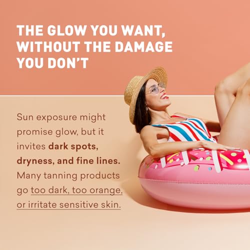 Self Tanner Lotion for Light to Medium Skin - Hydrating Sunless Tan, 8 Oz