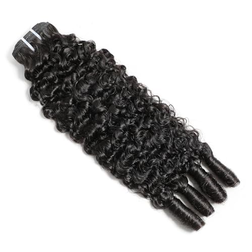 14 Inch Burmese Curly Human Hair Bundles - Natural Black, 100% Unprocessed, Spiral Curls, 97g - Variation of THIS listing